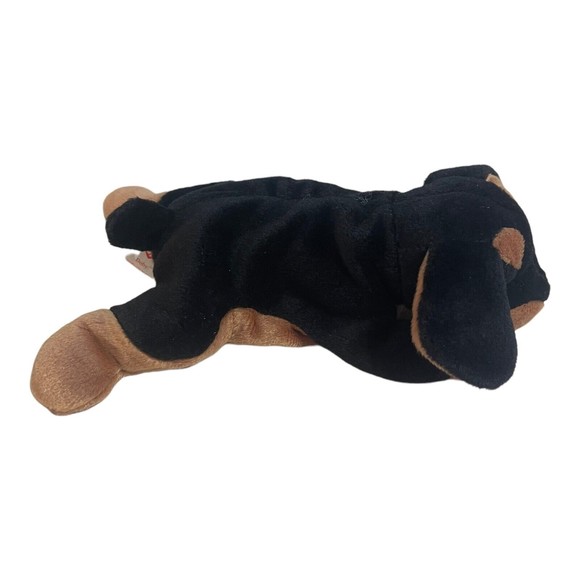 Ty Beanie Babies Doby Black Brown Dog 1996 *RARE, FACTORY ERRORS* Retired, Baby - Picture 4 of 9